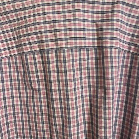 UNTUCKit Pink Blue Plaid Wrinkle Free Button Down Shirt XXL - Picture 5 of 5